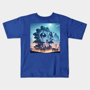 Hidden Dragon in a City Illustration Kids T-Shirt